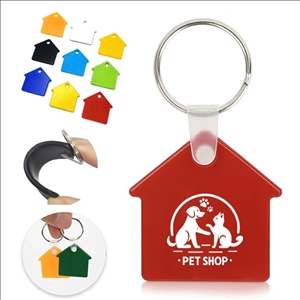 House-Shaped PVC Keychain
